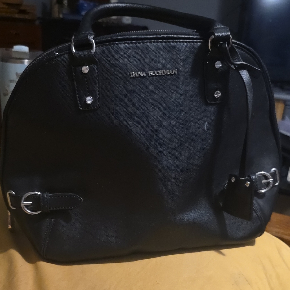 Dana Buchman Black Textured Handbag